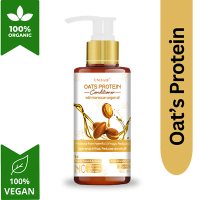 Unisaif Oats Protein Conditioner 100ml Repair Frizz Moisturize Smooth Shine Hair