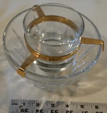 Baccarat Leaded Crystal & Brass Caviar Service