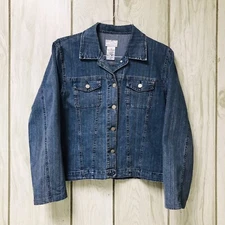 FDJ French Dressing Women Stretch Multicolor Denim Jean Jacket M