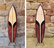 SU 100 Retro- / Deko Surfboard 100 cm aus Holz Surfbrett  Dekoboard Board surfen