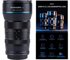 Sirui 24mm f/2.8 1.33x APSC Anamorphic Lens for E- Mount & MFT Mount