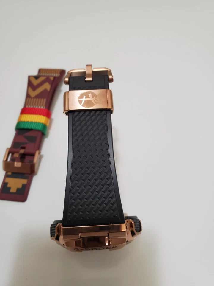 Casio G-Shock Rui Hachimura 49mm Resina Oro Rosa/Caja de Acero Inoxidable con... Foto 3 de 4