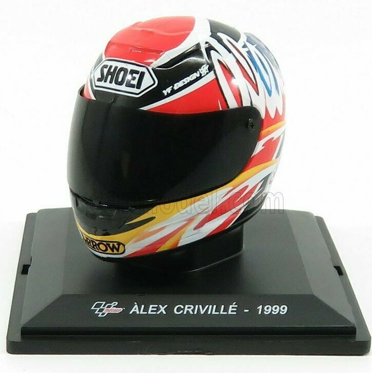 DEAGOSTINI 1/5 SHOEI RACE HELMET ALEX CRIVILLE MOTOGP WORLD CHAMPION 1999