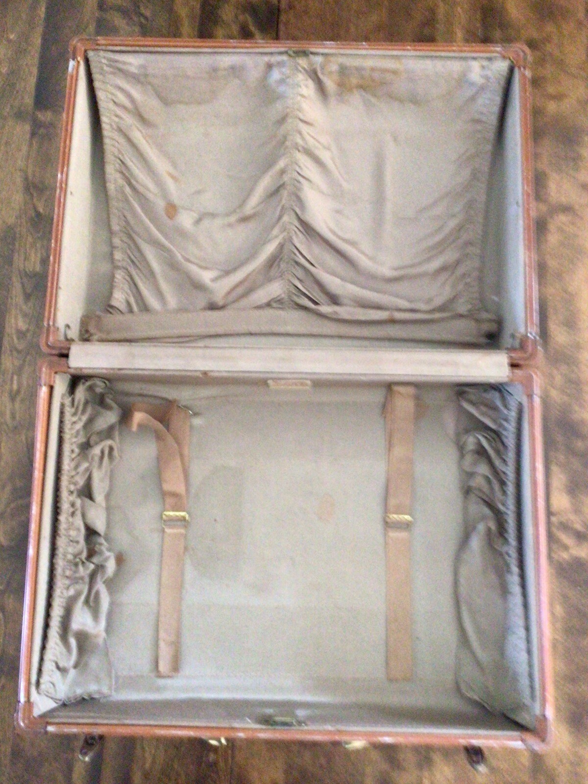 Vintage 1960s Samsonite Shwayder Bros Luggage Brown Suitcase 21