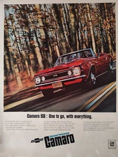1967 LIFE Ad Advertisement Chevrolet Command Performance CAMARO SS