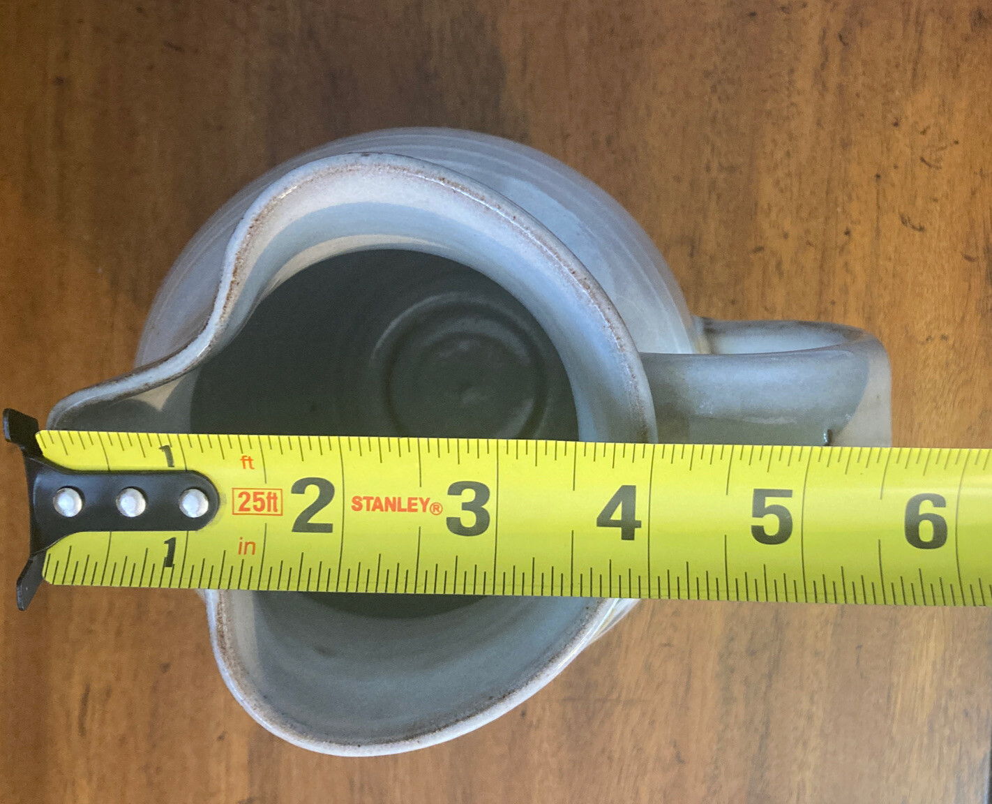 Jugtown Ware Pottery Pitcher Glazed 7.25” Vintage 1979