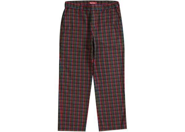 Рабочие брюки Supreme SS23 в красную клетку Sz 36 17090₽