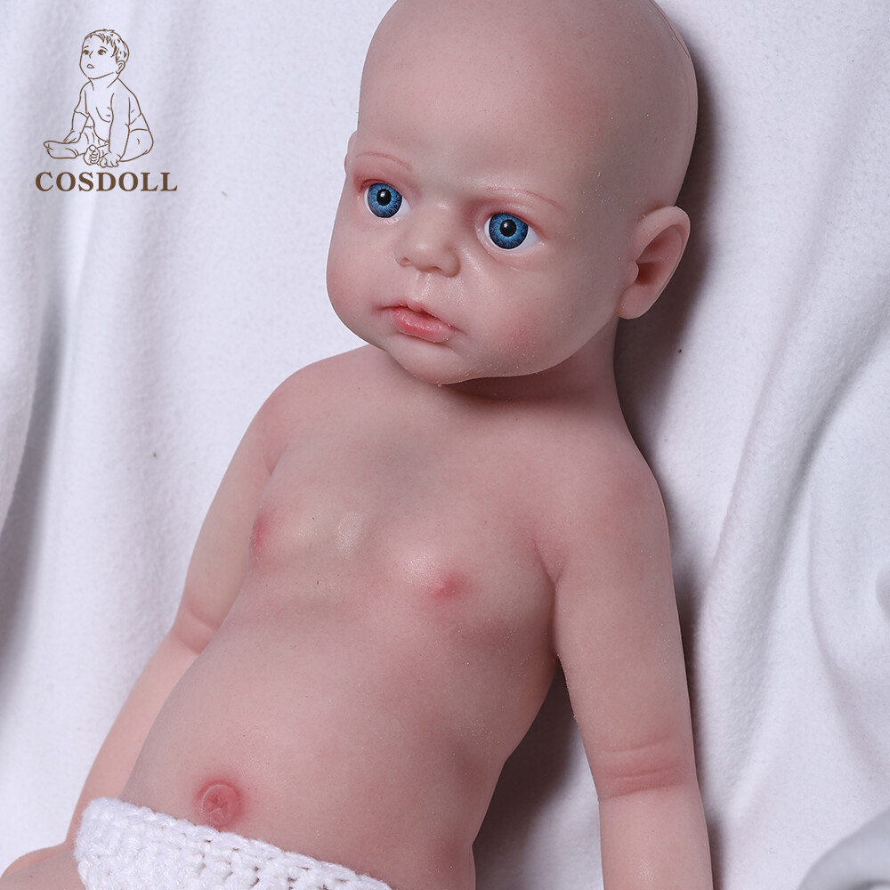 COSDOLL 22" Platinum Silicone Baby Doll Reborn Baby Dolls Painted Doll Soft Body