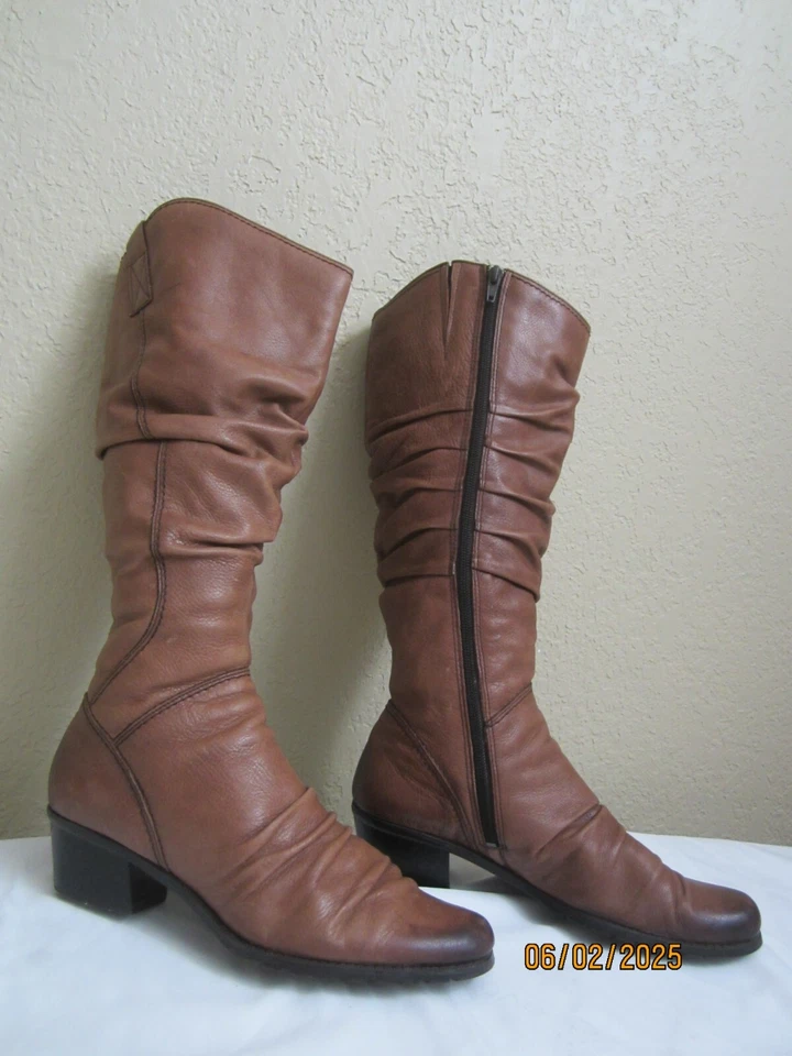 Marco Tozzi Women's Boots Ankle Boot Brown Genuine Leather Eur.39 - Image 2 of 4