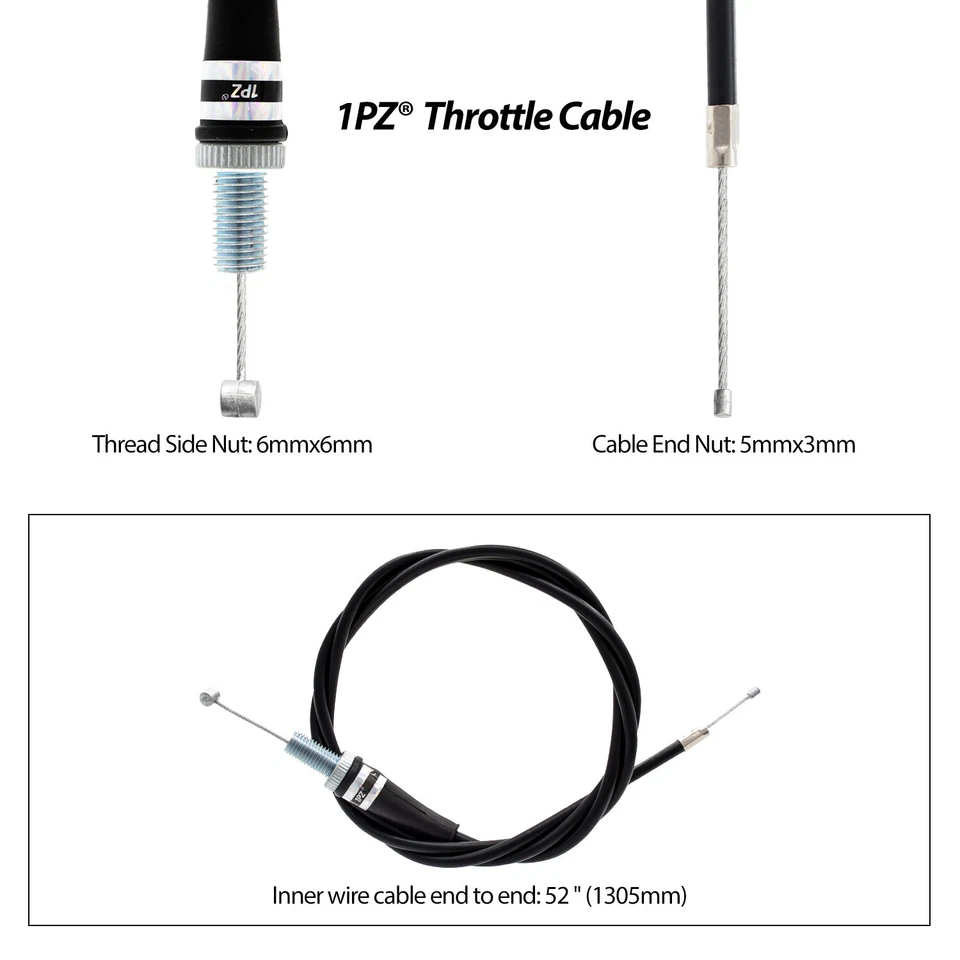 Juego de empuñaduras de manillar de 36" cable acelerador 7/8" carcasa para KTM 50 65 85 150 175 250 Foto 3 de 4