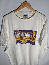 Vintage 2000 Los Angeles Lakers NBA Champion Parade T Shirt XXL Kobe Shaq