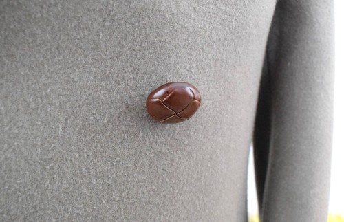 CROMBIE by CROMBIE Military Greatcoat Size 38R/48R Great Coat Warm Medium Felt - Picture 8 of 24