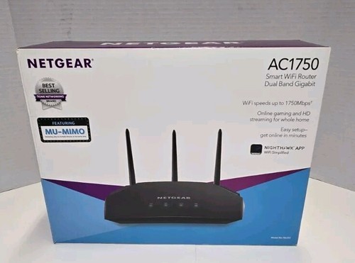Netgear AC1750 Smart WiFi Router - 802.11 AC Dual Band Gigabit - Black