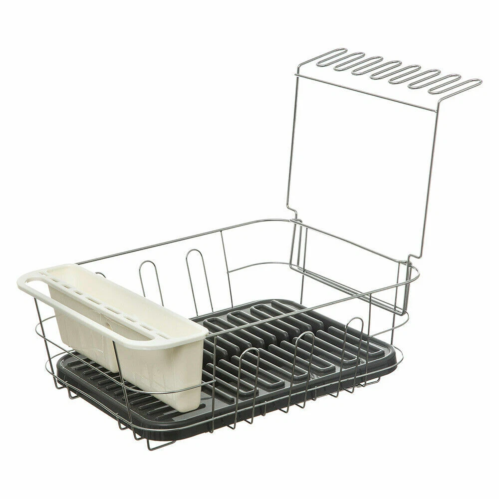 DOUBLE GREY DISH RACK