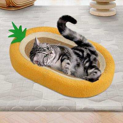 Katzenkratzbett Oval Couch für Katze Kätzchen Training Spielzeug Möbel