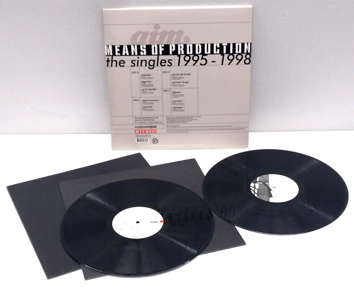Aim - Means Of Production (The Singles 1995 - 1998) 2LP 2003 Aim - Means Of Production (The Singles 1995 - 1998) 2LP 2003