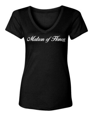 Matron Of Honor - Wedding Party Marriage Best Friend Women's V-Neck T-Shirt