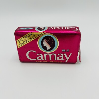 N.O.S. 80's 1983 CAMAY Soap Bar Blue 5 OZ Pink Coconut Soap Movie Prop