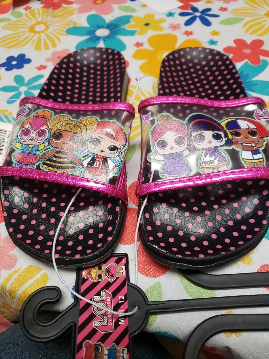 LOL Surprise Girl s Sandals Flip Flops L.O.L Shoes Slide Sandals