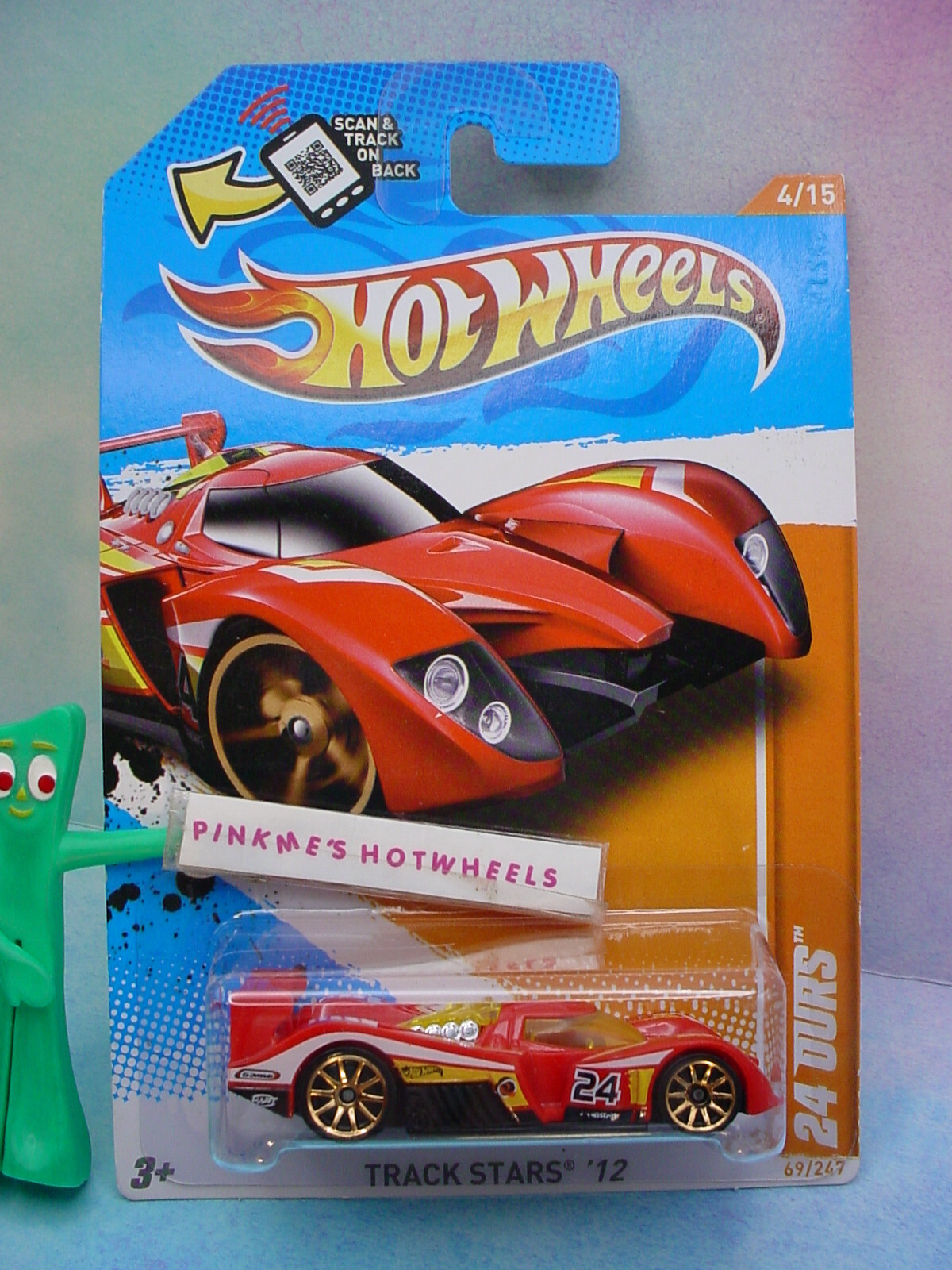 2012 Hot Wheels 24 OURS #69/247 Scan 🏎️ red;orange 10sp  🏎️ Track  Stars🏎️e/f