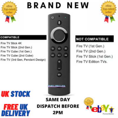 Amazon 4K Fernbedienung mit Alexa Voice für Cube & Fire TV Stick UK-Verkäufer