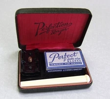 Vintage Bakelite 1940's "SLANT STROKE" USA DOUBLE EDGE SAFETY RAZOR SET