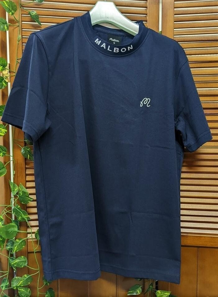 【MALBON GOLF】ポケット ジャージ 綿Tシャツ Malbon Golf Wear T-Shirts in 3 Colors White, Navy and Black