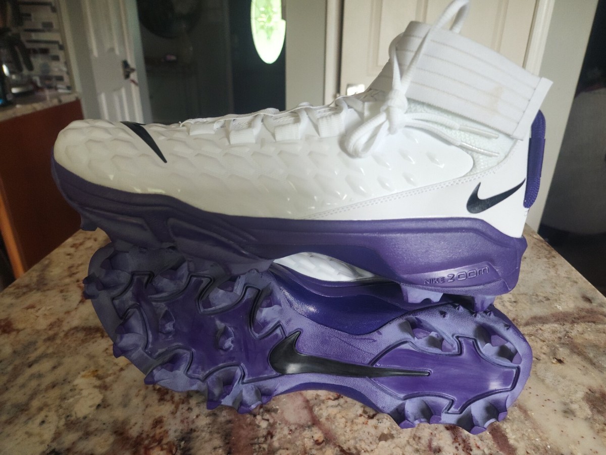 Nike サッカーシューズ ハイカット ホワイト/パープル NIKE Force Savage Pro 2 Shark White/Purple Football Cleats Men's