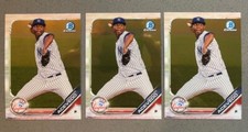 3 Lot 2019 Bowman Chrome Prospects Baseball #BCP-34 Domingo Acevedo Base Yankees