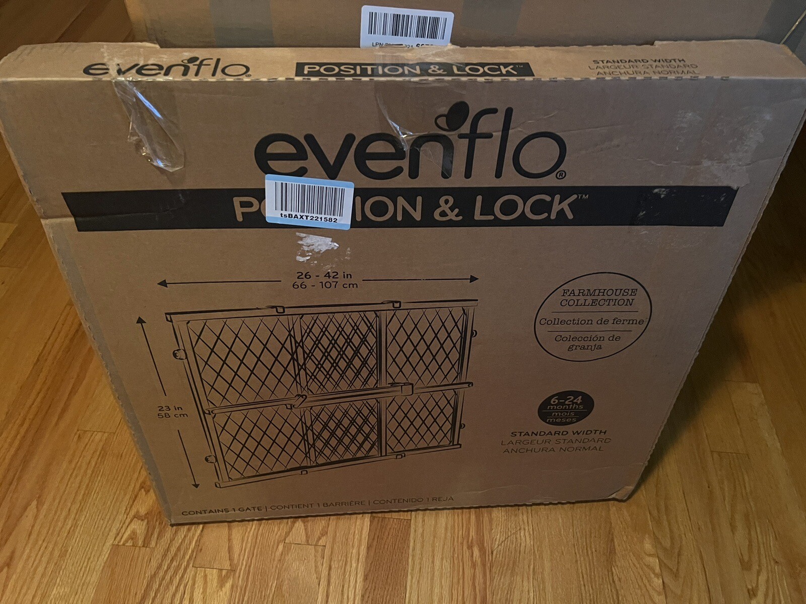 Evenflo Position & Lock Baby Gate,Pressure Mounted,Locking Latch, 26
