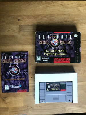 Super Nintendo SNES: ultimate mortal kombat 3 CIB