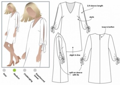 Style Arc Schnittmuster Marilyn Kleid Damen Größen 18-30