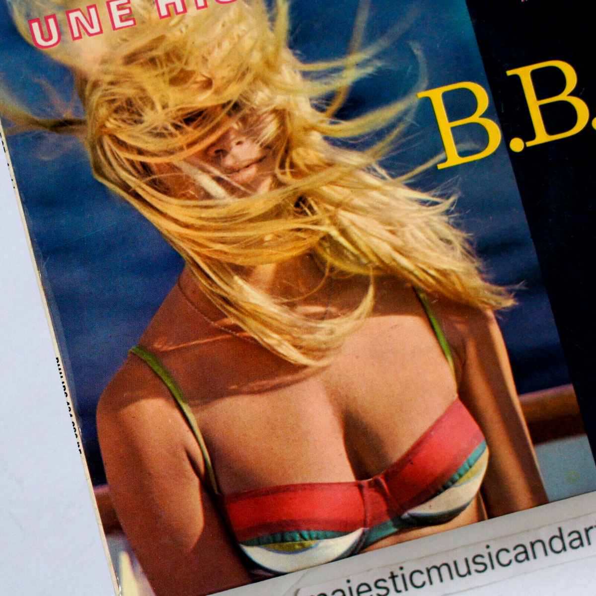 BEAUTIFUL BRIGITTE BARDOT BIKINI COVER 1964 PLAGE 7