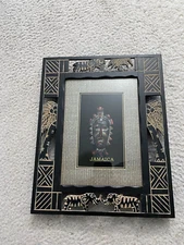 Jamaica Mini Tribal Mask 11.5" x 13.5" x 1.75" Picture Frame
