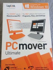 Laplink PCmover Ultimate W/ High Speed Ethernet Cable Windows Compatible