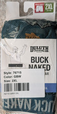 Duluth Trading Buck Naked Boxer Briefs Mens Size 2XL 44-46 Green w/ Buffalo