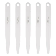 5pcs Metric Thickness Feeler Gauge 0.06mm Single Blade Oval Feeler Gauges