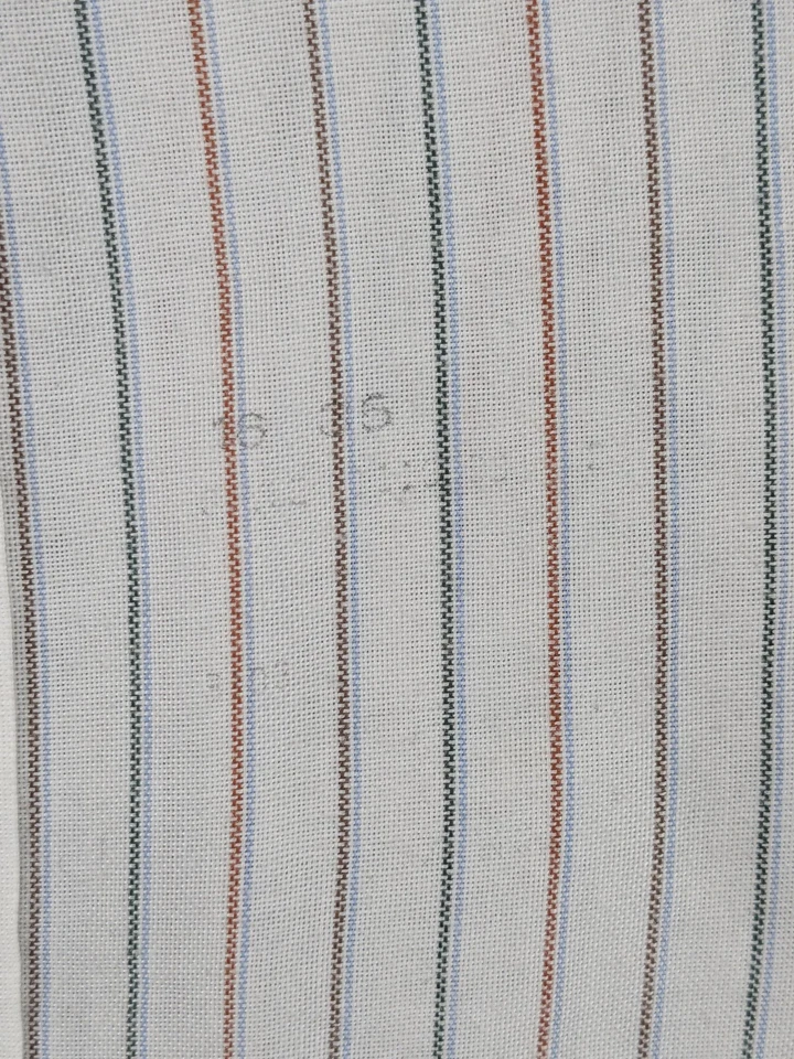 Camisa Gant Para Hombre Grande 16-35 Blanca Azul Roja Rayas Manga Larga Abotonada Clásica Foto 2 de 4