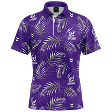 MELBOURNE STORM NRL "PALM BEACH" SHORT SLEEVE LIGHTWEIGHT GOLF POLO SHIRT