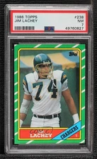 1986 Topps Jim Lachey (C* on Copyright Line) #238 PSA 7 Rookie RC 0nr3