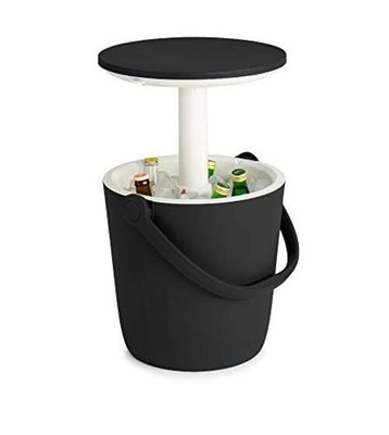 Keter Go Bar 4.2 Gallon Portable Beer and Wine Cooler with Handle and Graphite