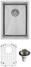 Karran USA EL-71-PK1 Elite 15" Undermount Single Basin Stainless - Stainless