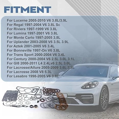 Kit de reconstrucción de revisión maestra de transmisión 4T65E para Volvo S80 XC90 02-06 Foto 3 de 4