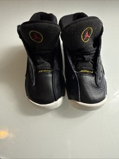Used Jordan 13 Retro Black/yellow Playoffs Size 7c Toddler