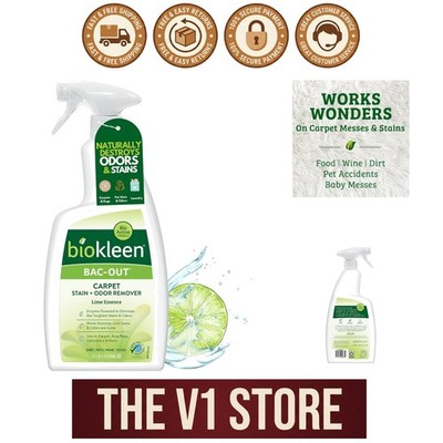 Bac-Out Eco-Friendly Enzyme Cleaner Spray - 32 Oz Natural Stain Remover
