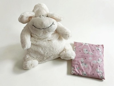 Inware Wärmekissen Schaf ''Sleepy'' Rapssamenfüllung Handarbeit Plüschtier 30cm