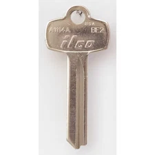 Kaba Ilco A1114a-Be2 Key Blank, Brass, Type Be2, 7 Pin, Pk10