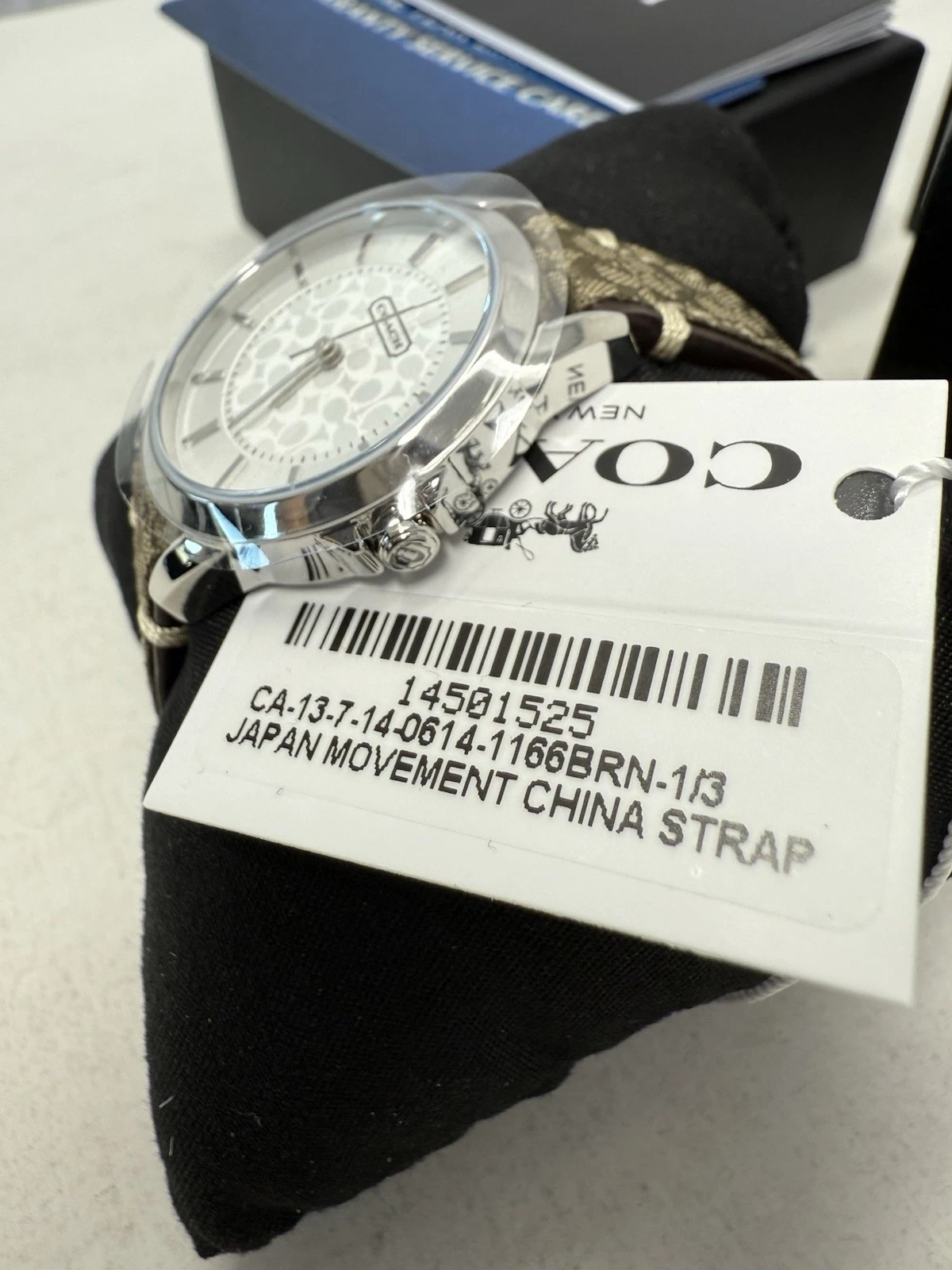Nuovo con scatola ? Orologio Coach donna classico firma 31 mm quarzo 14501525 marrone $195