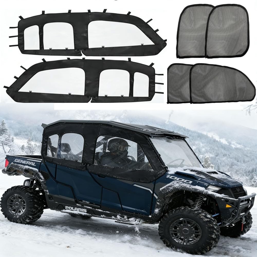Soft Upper Doors Fit for Polaris General 4 1000 and XP 4 1000 UTV