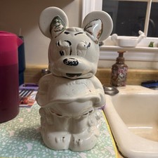 VINTAGE VERS 1940 MICKEY MINNIE MOUSE TURNABOUT POT À BISCUITS MCCOY